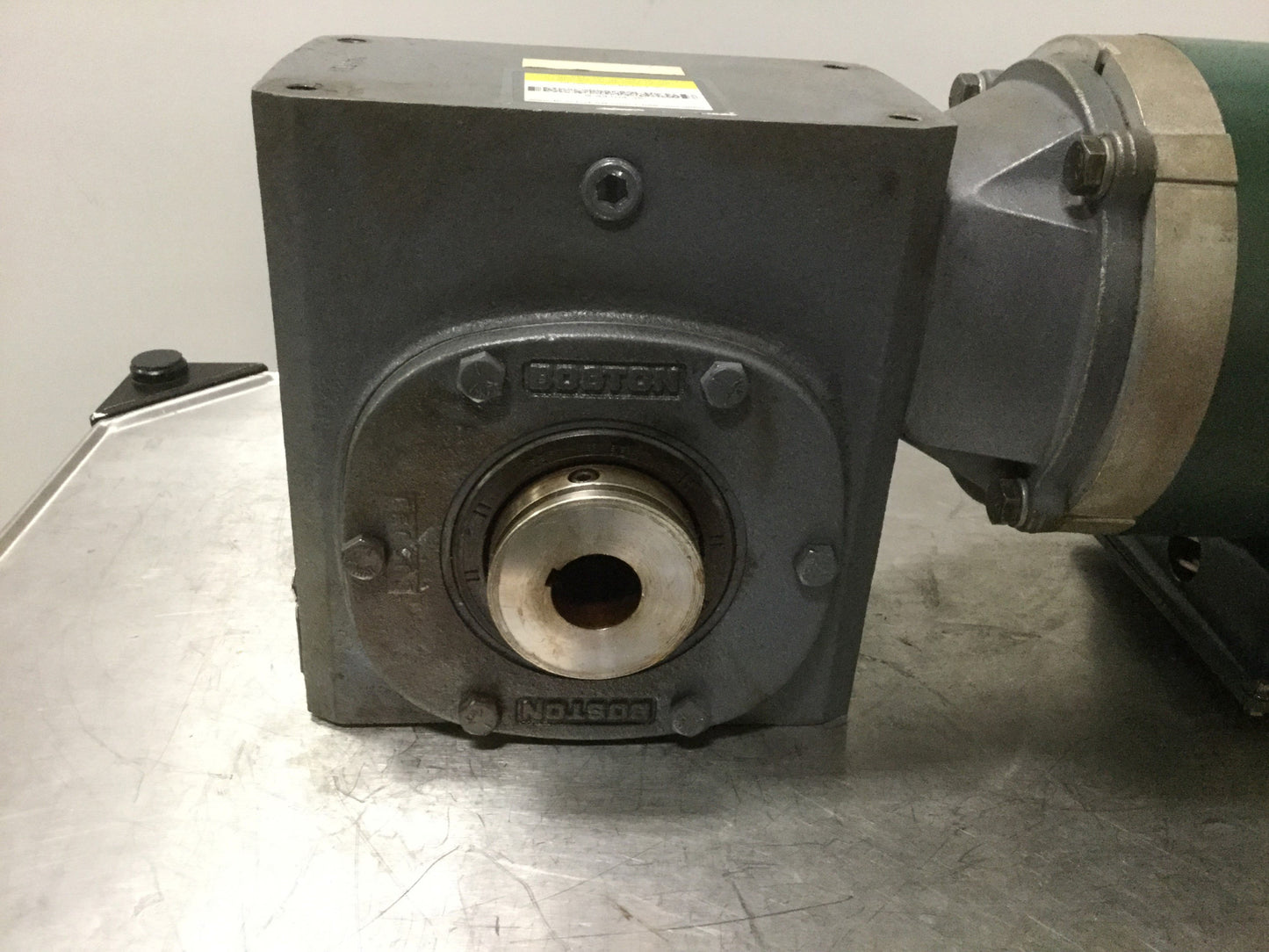 Used Boston Gear HF726-25SPV-B5-H1-P16 Right-Angle Gear, 56C, 25:1, P56X0363H Motor