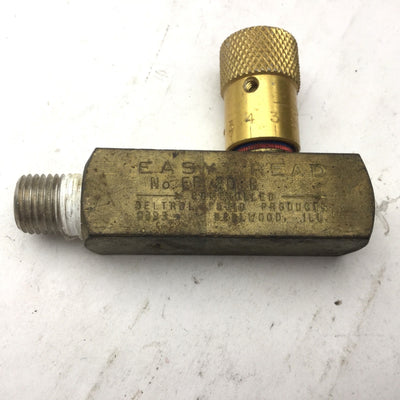 Used Deltrol EF 20 B Easy Read Brass Flow Control Valve, 1/4" NPT, 2000PSI, 6.0GPM