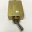 Used Clippard MJTV-5 Brass Toggle Switch Control Valve, 4-Way, 150psi, 1/8" NPT Ports
