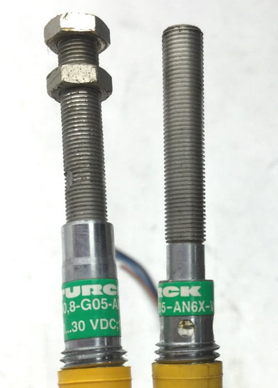 Used Lot of 2 Turck Bi0,8-G05-AN6X-V1331 Proximity Switch, NPN, 10-30VDC