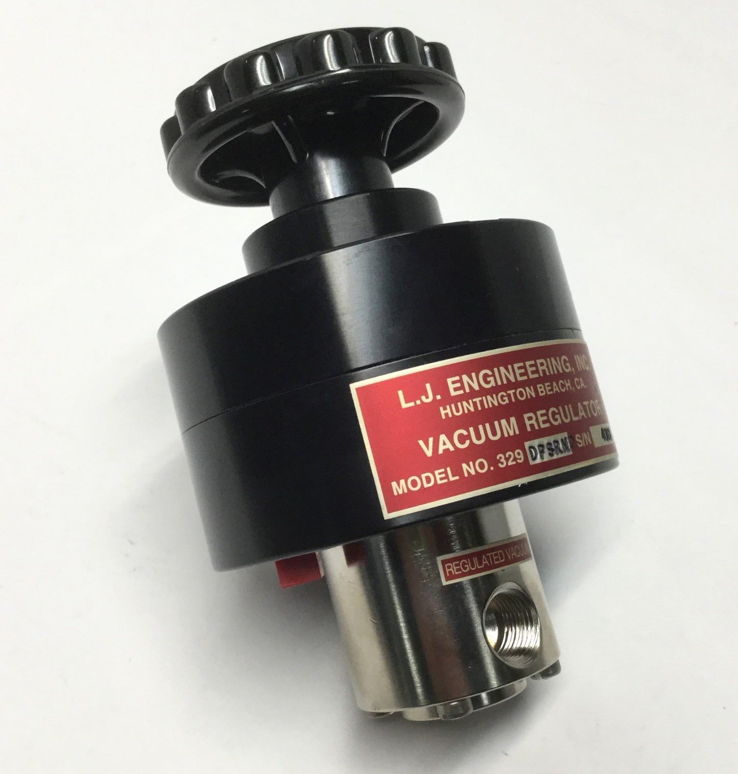 Used L.J. Engineering 329DPSRNP Self-Relieving Vacuum Regulator, .3-1.5 inHg 1/2" NPT
