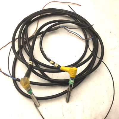 Used Lot of 2 Turck Bi0,8-G05-AN6X-V1331 Proximity Switch, NPN, 10-30VDC, 90 Degrees
