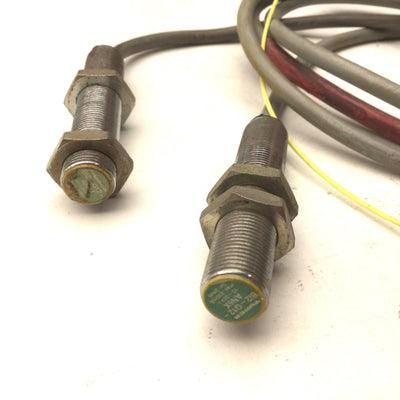 Used Lot of 2 Turck BI2-G12-AN6X Proximity Sensors, M18 Threaded, 10-30VDC, NPN