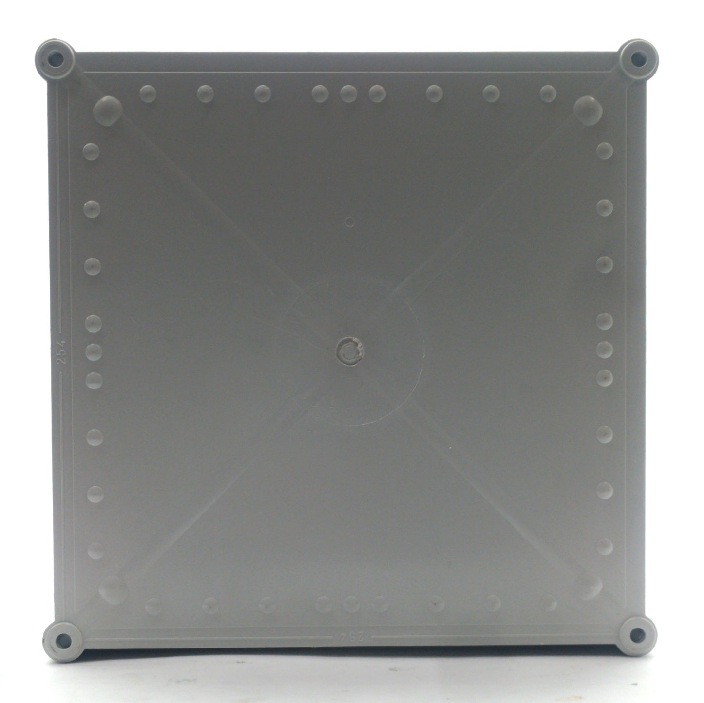 Used FIBOX UL PC 2828 13 G Plastic Electrical Enclosure, 10.9 x 10.9 x 5.1", *Holes*
