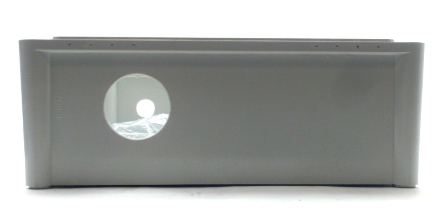 Used FIBOX UL PC 2828 13 G Plastic Electrical Enclosure, 10.9 x 10.9 x 5.1", *Holes*