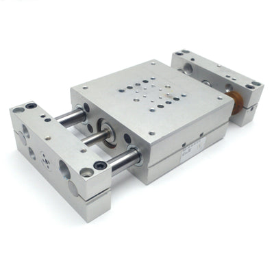 Used Destaco DLB-12-B-B-2-V Pneumatic Base Slide, 1/2" Bore, 2" Stroke, 100PSI, M5