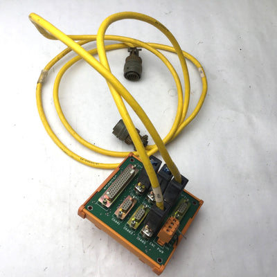 Used Adept MP6-E 30330-12450 995908-67 Motion Interface Panel, With 2 Cables