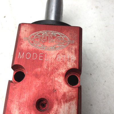 Used DE-STA-CO 8116 LH Pneumatic Swing Clamp .850 Travel, 90 Degree Rotation, No Arm