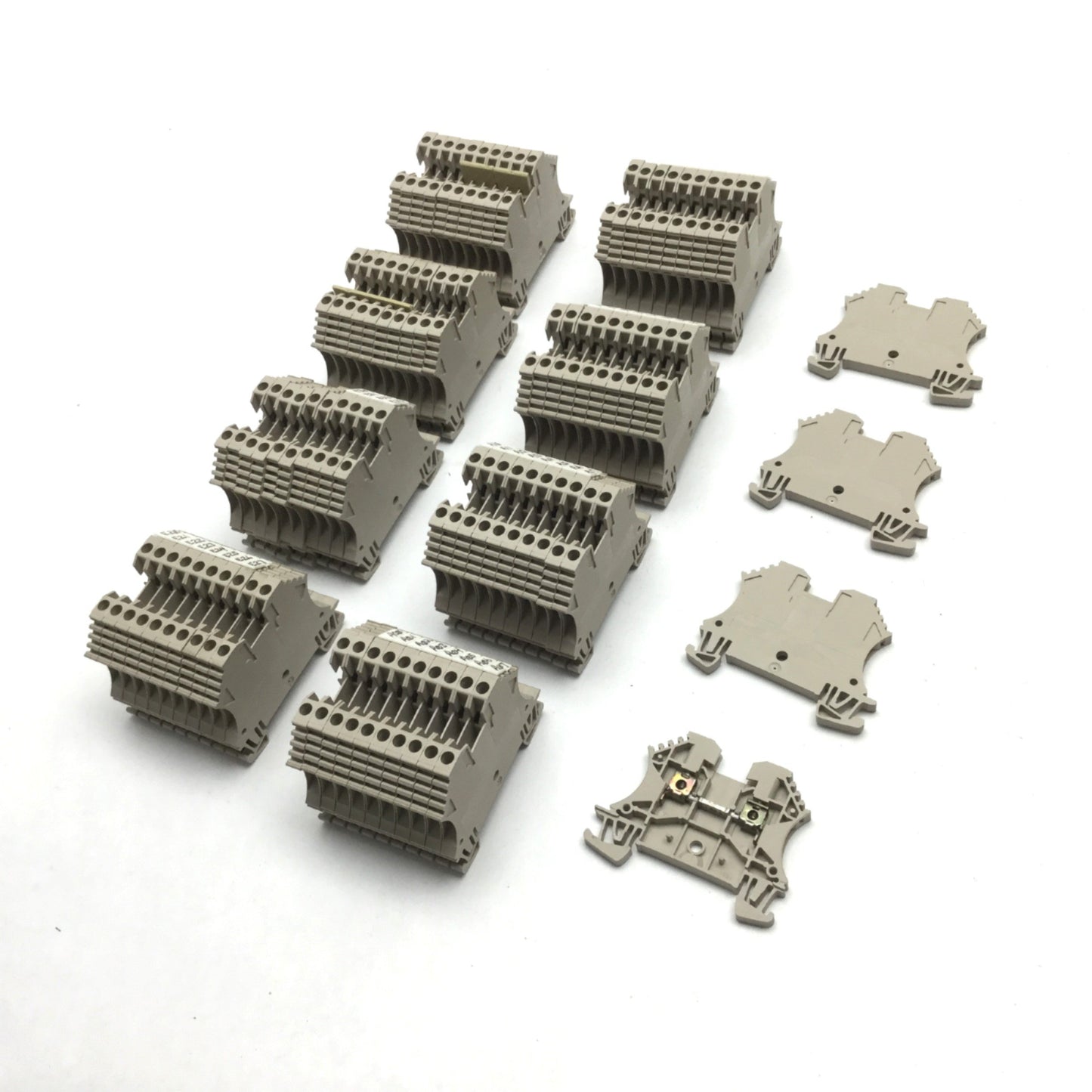 Used Lot of 84 Weidmuller WDU2.5 Terminal Block, Rating: 600V 20A, 26-12AWG