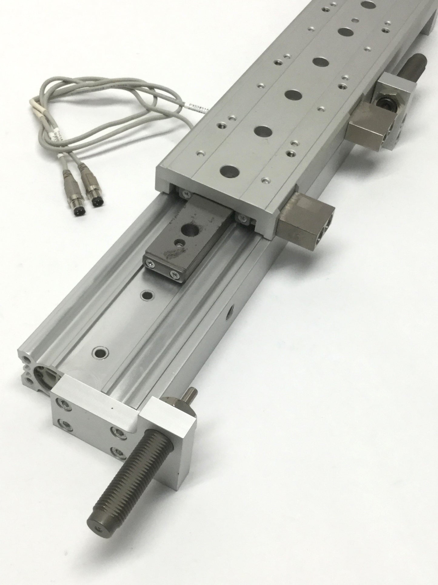 Used SMC MXS20TN-150B Air Slide Table Cylinder, 20mm Bore, 150mm Stroke w/Absorbers