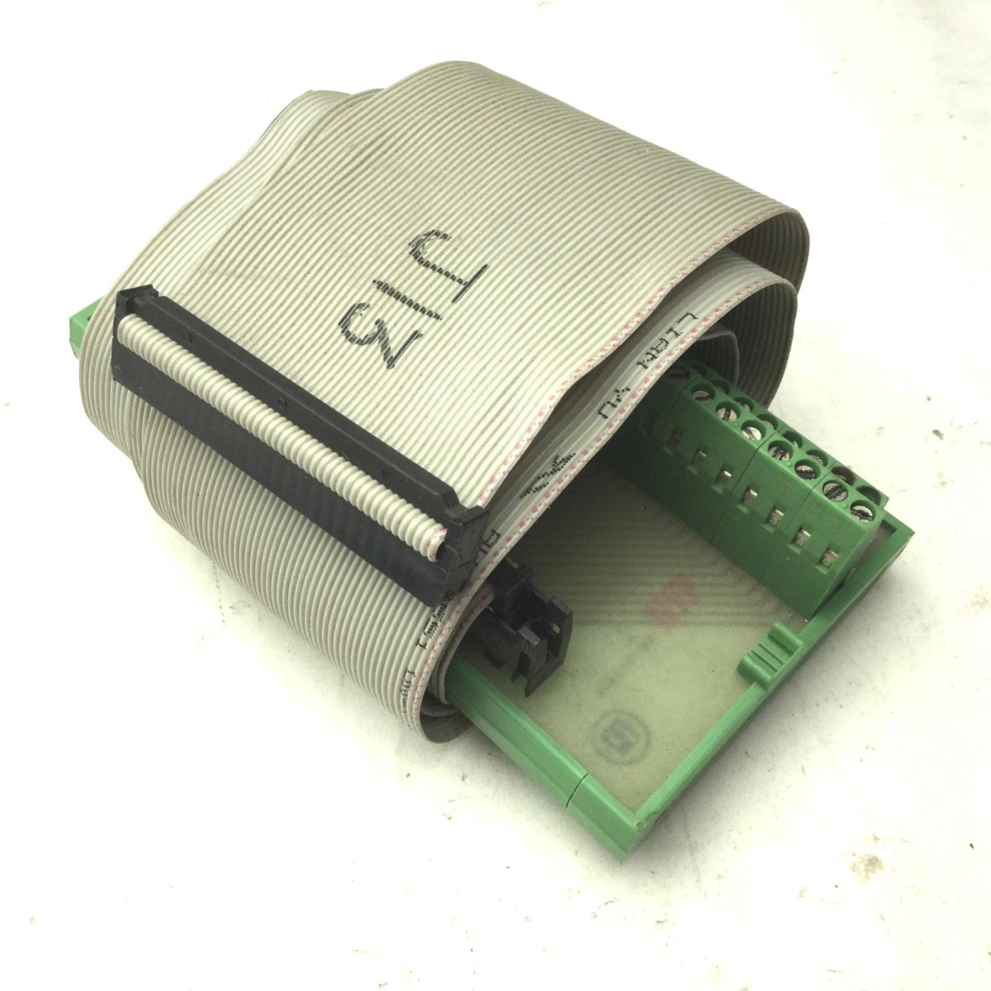 Used Phoenix Contact FLKM 50 Type UMK-SE 11,25-1 50-Pin Breakout Module, Ribbon Cable