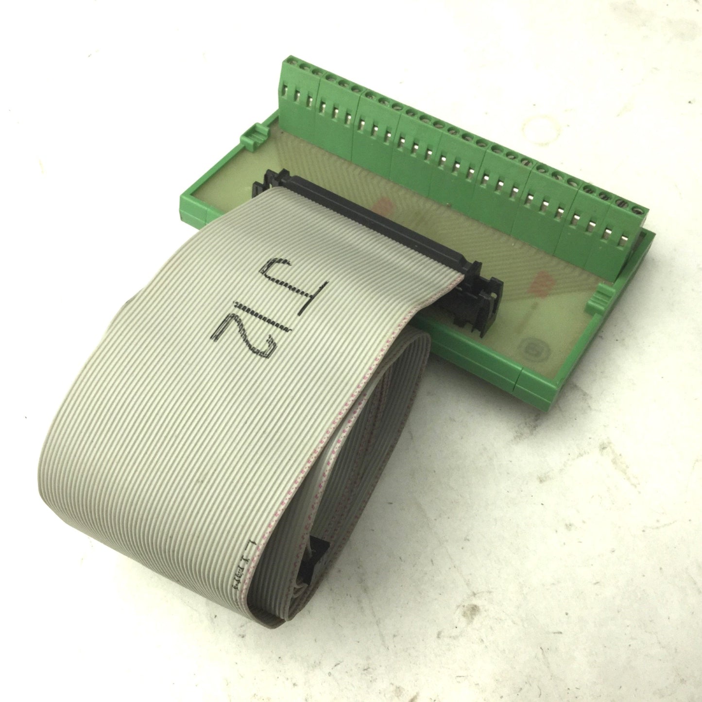 Used Phoenix Contact FLKM 50 Type UMK-SE 11,25-1 50-Pin Breakout Module, Ribbon Cable