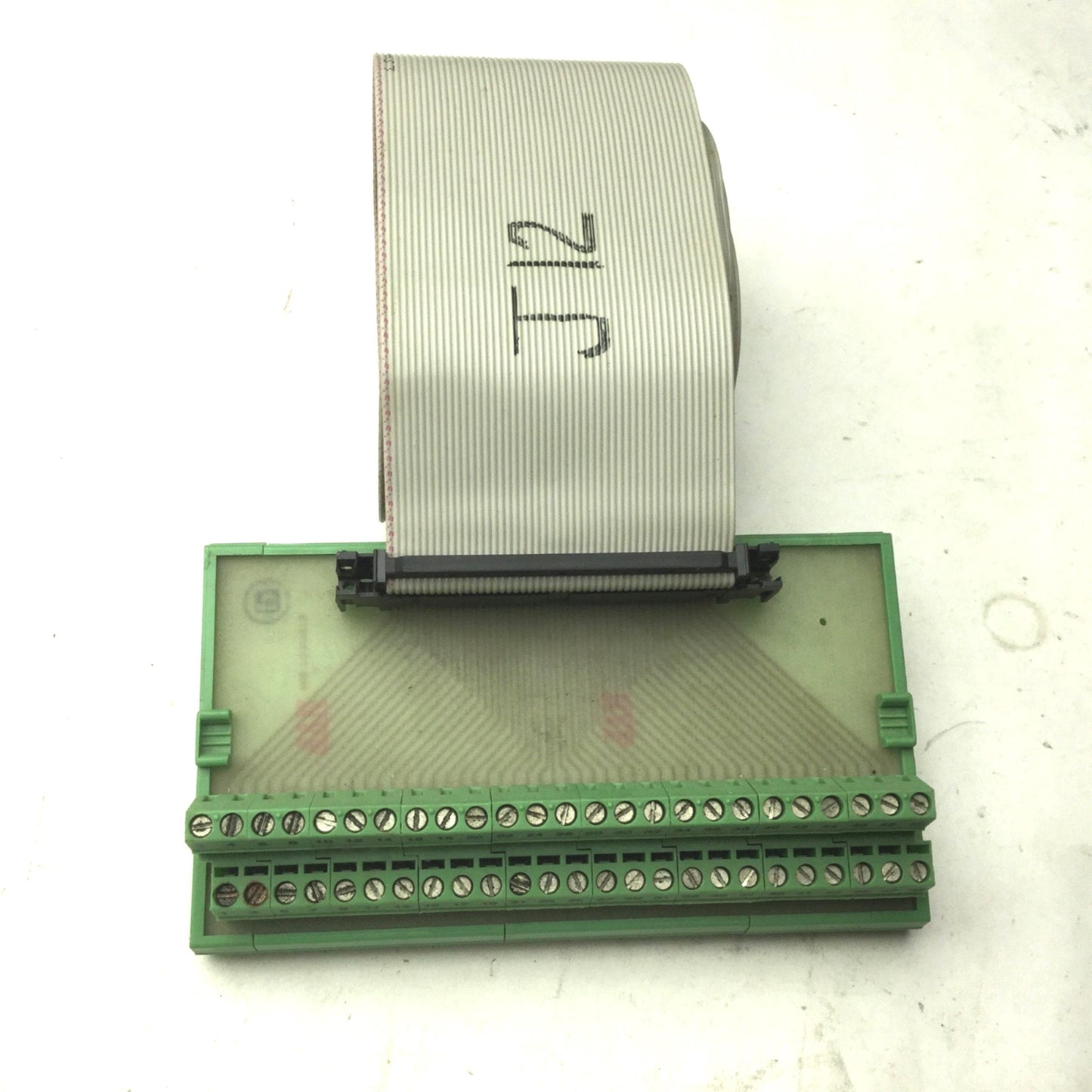 Used Phoenix Contact FLKM 50 Type UMK-SE 11,25-1 50-Pin Breakout Module, Ribbon Cable
