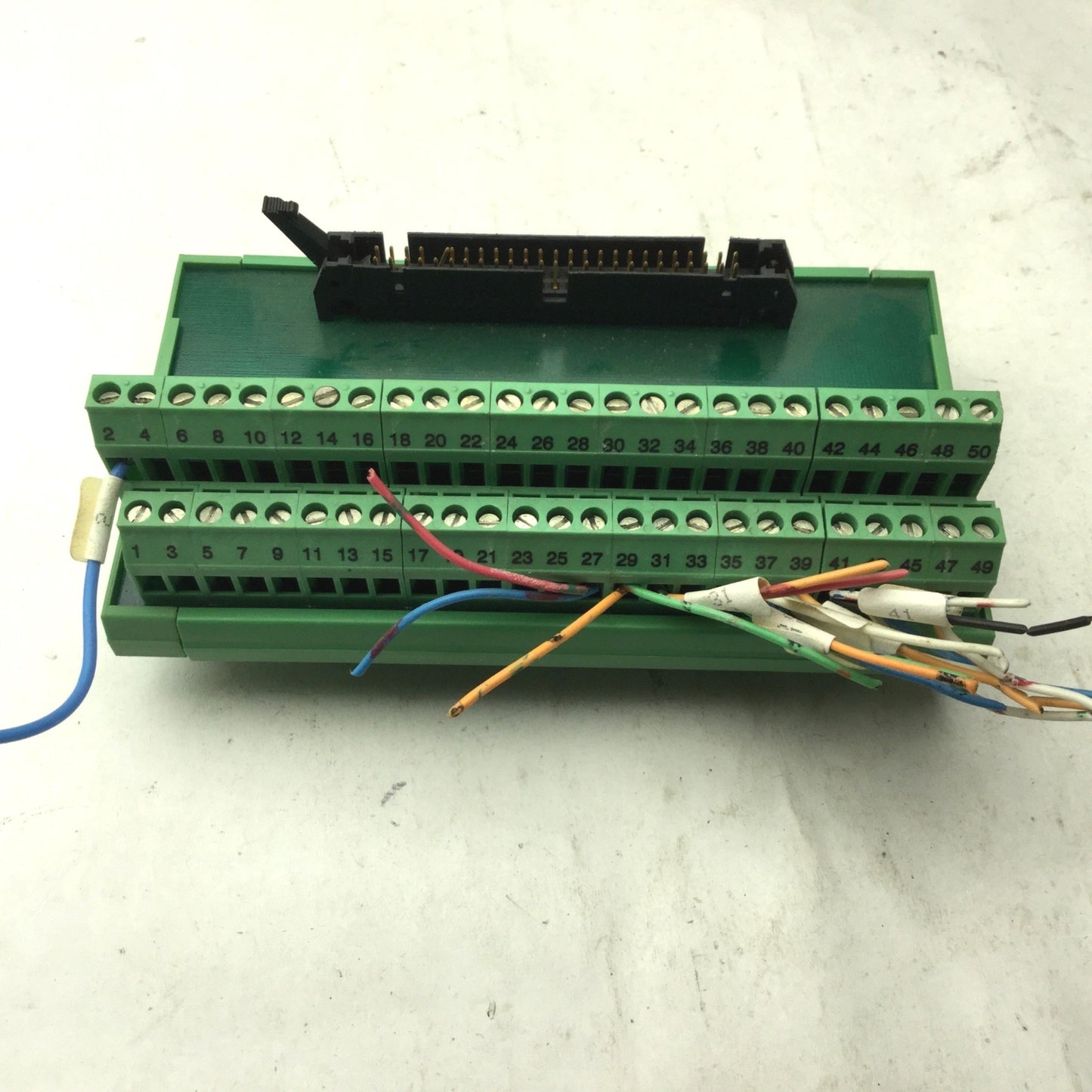 Used Phoenix Contact FLKM 50 Type UMK-SE 11,25-1 50-Pin Breakout Module No Cable