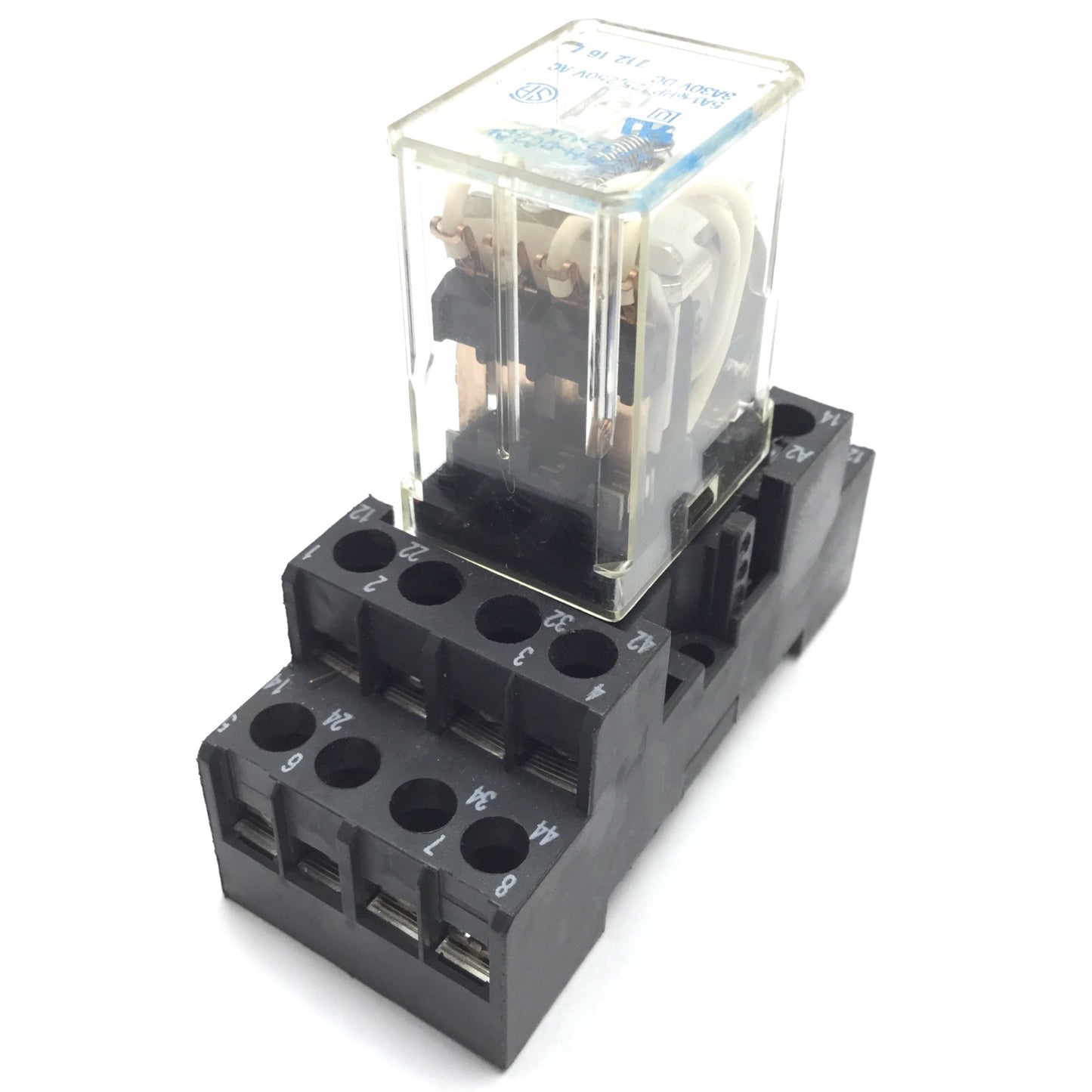 Used Lot of 2 Nais HC4-H-DC24V Relay, 4PDT, Coil: 24VDC, 5A 250VAC 3A 30VDC