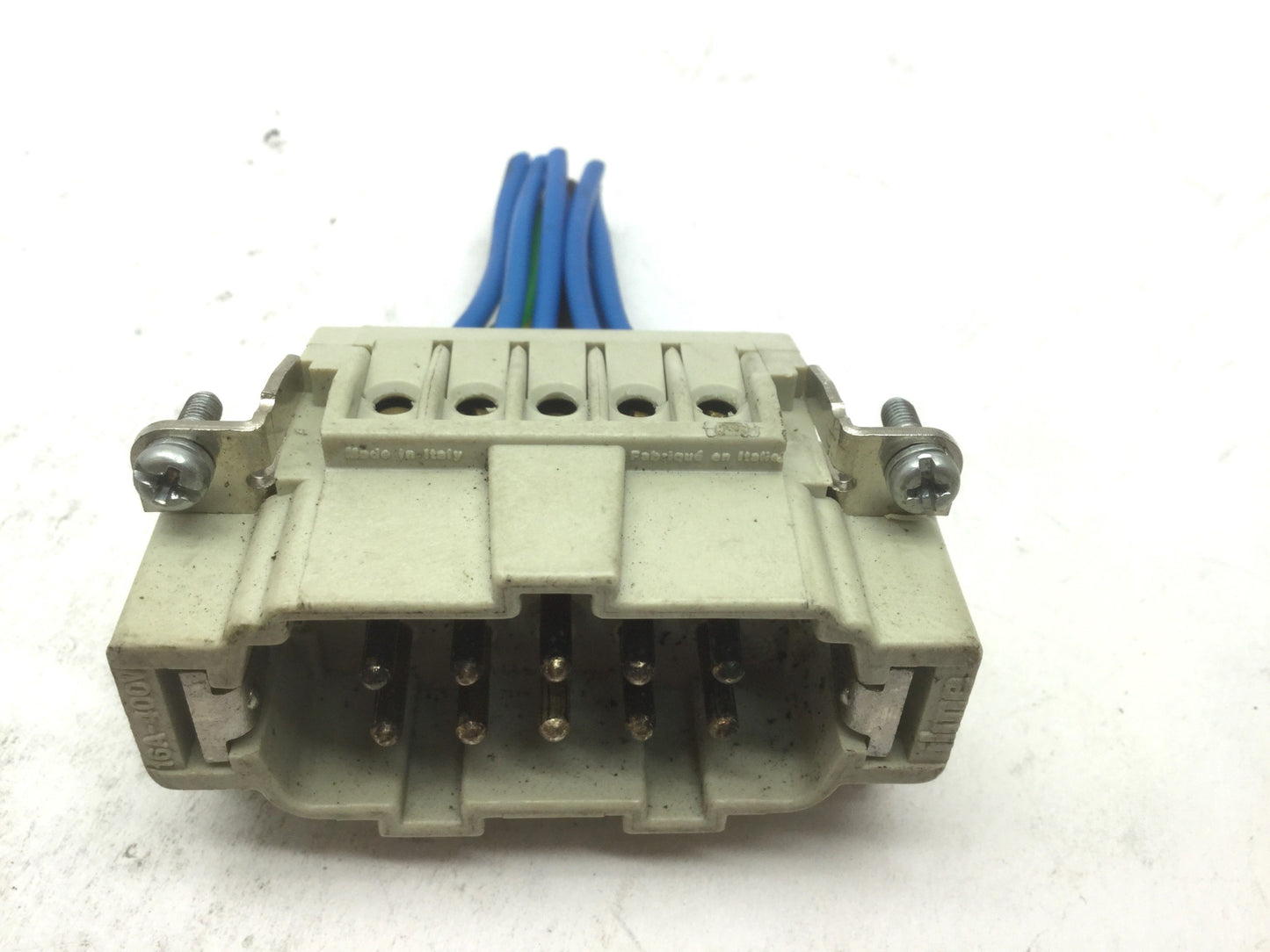 Used ILME CNM10 Male Power Connector 16A 400V W IP65 Metal Enclosure