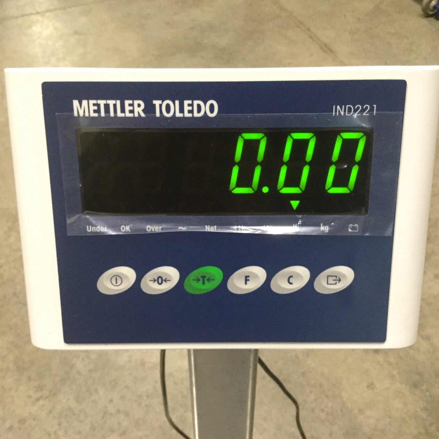 Used Mettler Toledo BBA221-3BC60C Bench Platform Scale, 60kg Capacity, 110/240VAC