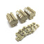 Used Lot of 35 Weidmuller SAK2.5 Terminal Block, Beige, 600V 25A, 22-12AWG