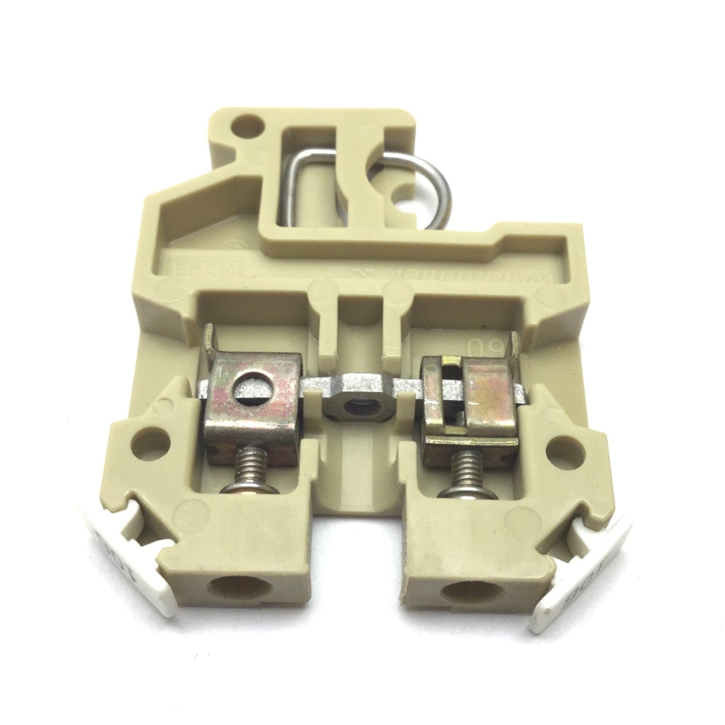 Used Lot of 35 Weidmuller SAK2.5 Terminal Block, Beige, 600V 25A, 22-12AWG