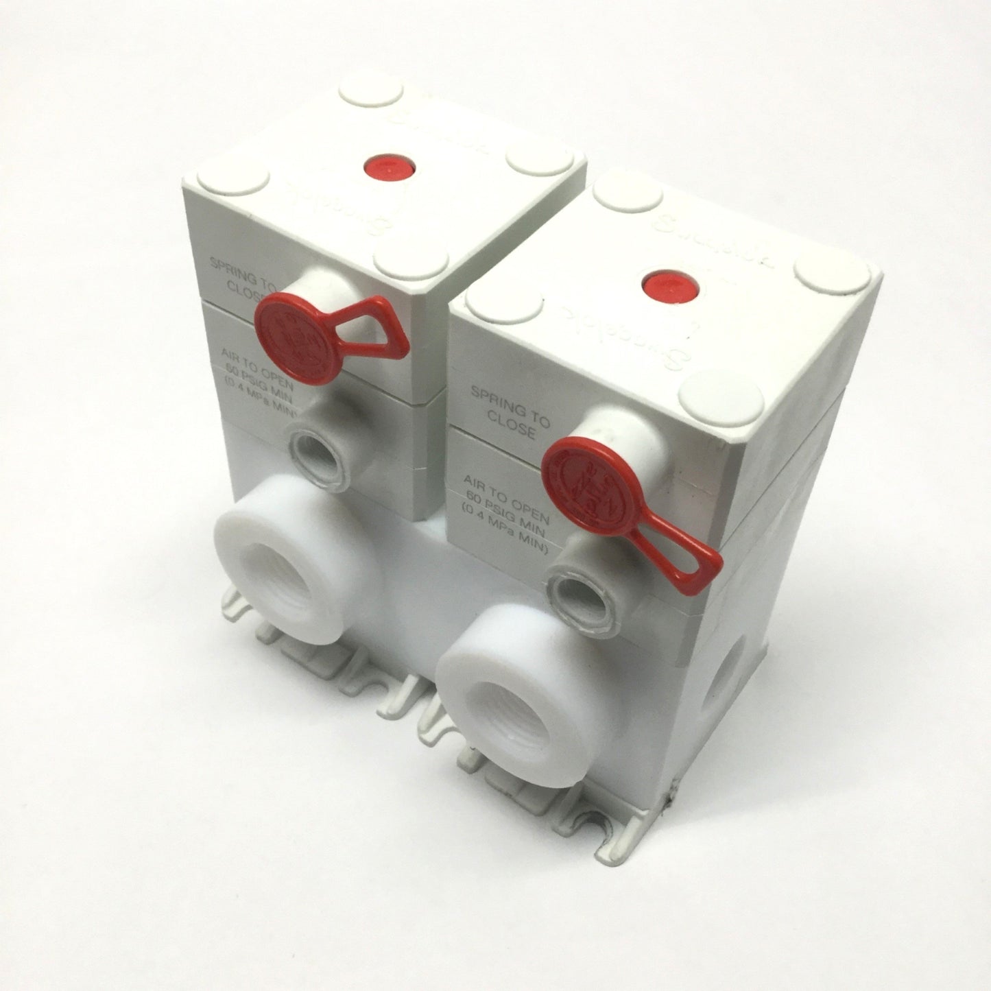 Used Swagelok NXT-DRP8 Ultrahigh-Purity Fluoropolymer Diaphragm (2x) NC 2-Way Valves