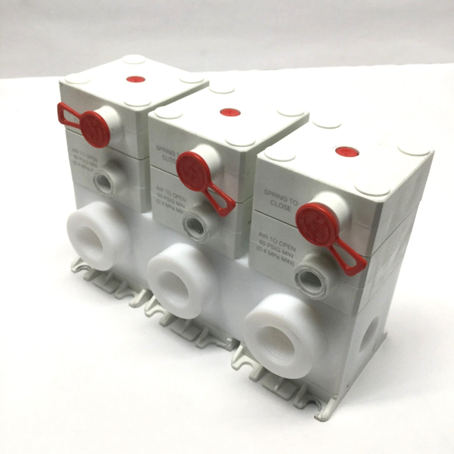 Used Swagelok NXT-DRP8 Ultrahigh-Purity Fluoropolymer Diaphragm (3x) NC 2-Way Valves