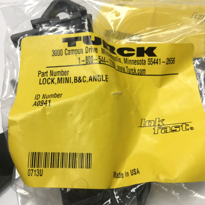 New – Open box Lot of 3 Turck A0941 Lock-Mini B&C Right-Angle Minifast Connector Locking Guard