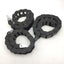 Used Lot of 3 Igus 15.4.48 Energy Chain, Dimensions: 22"(L) 18 Links, *Missing Backs*