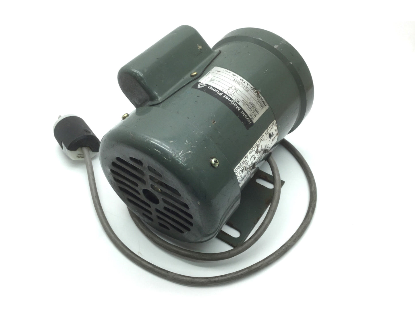 Used Iwaki MD-70RLZT Magnet Drive Pump Motor, 115VAC, 3A, 11.4GPM *Head Not Included*