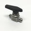 Used Ham-Let H800SSSL1/4 Stainless Steel Ball Valve, 1/4" Let-Lok Tube, 3000psi