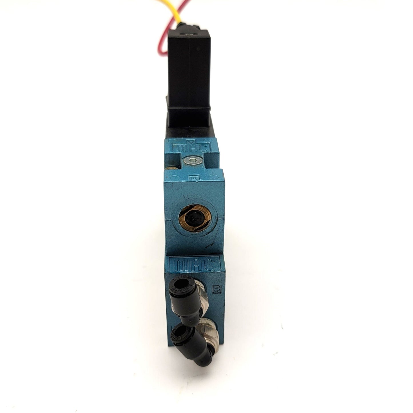 Used MAC 45A-MAE-DDAJ-1KA Solenoid Valve 24VDC, 5.4W, Vacuum To 120psi, 1/8"NPT
