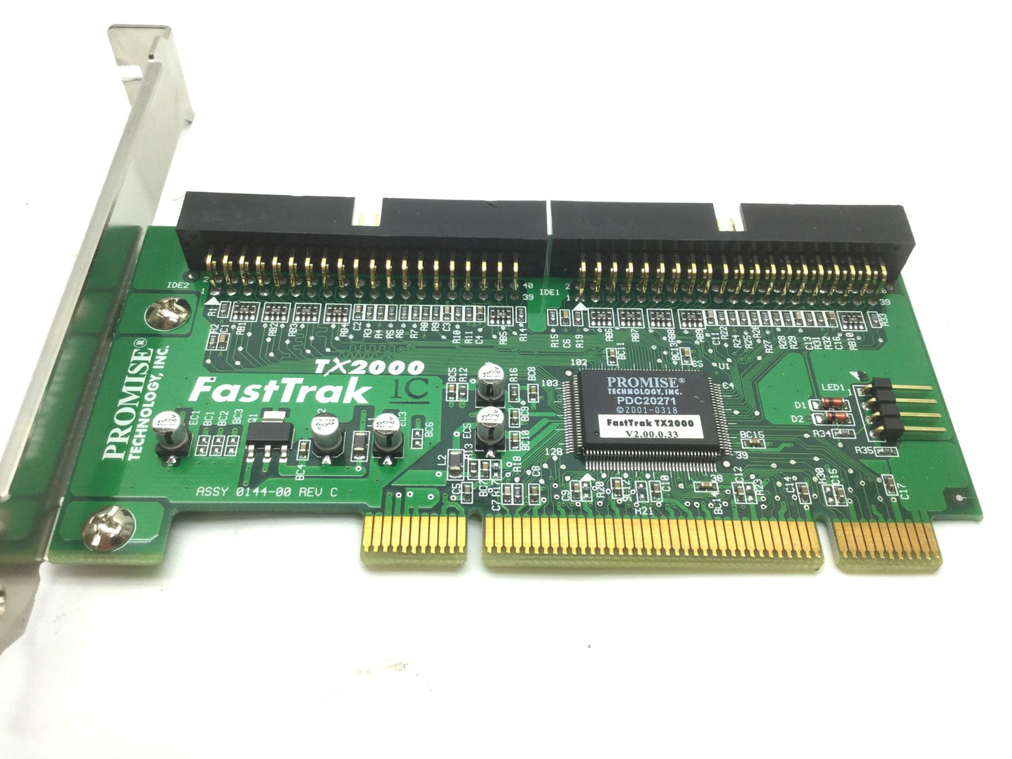 Used FastTrak TX2000 PCI IDE Controller Card 2 x ATA 133 PCI 266MB/S WindowsXP/Linux