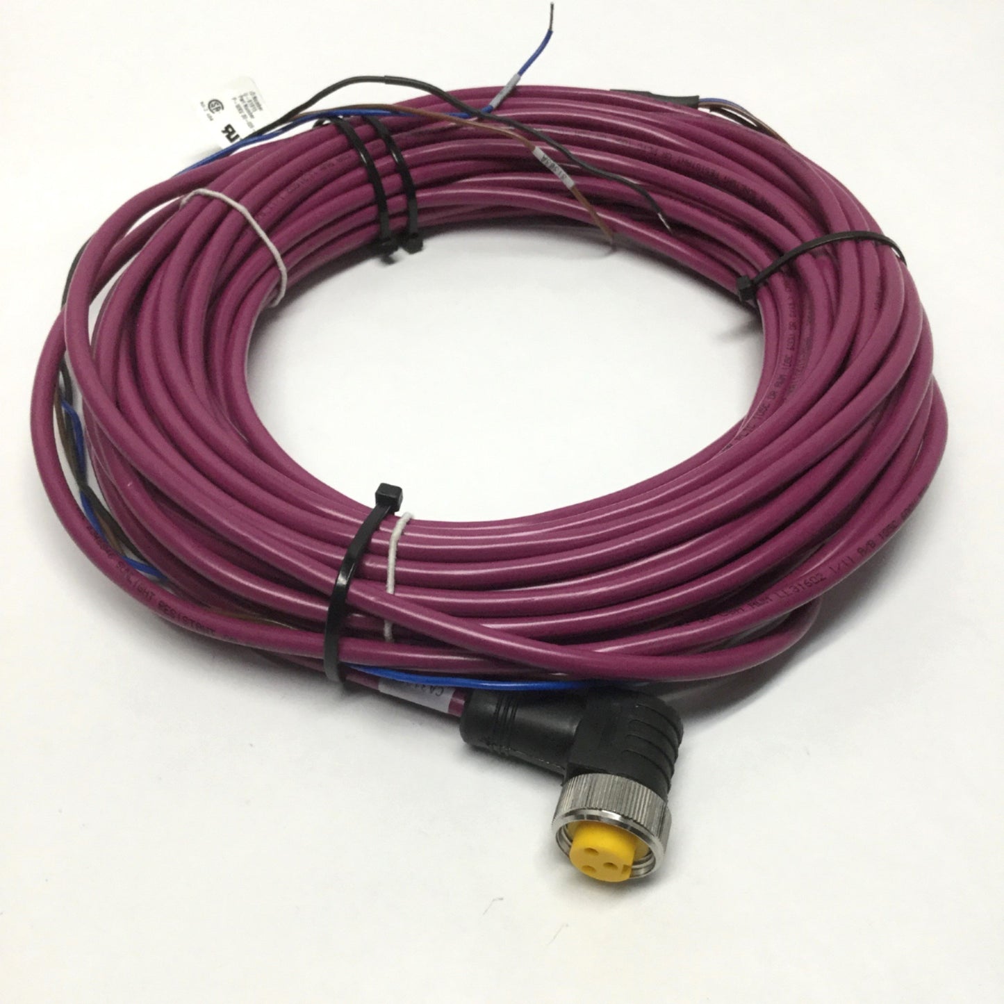 Used Turck P-WKV 30-026-20M U-61915 Minifast Cordset Cable Female 3-Pin to Leads, 20m