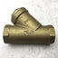 Used Melco PN20 1-1/4" Y Strainer, 20 Mesh, Bronze, 5" Long, One Direction, 1-1/4"NPT