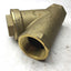 Used Melco PN20 1-1/4" Y Strainer, 20 Mesh, Bronze, 5" Long, One Direction, 1-1/4"NPT