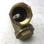 Used Melco PN20 1-1/4" Y Strainer, 20 Mesh, Bronze, 5" Long, One Direction, 1-1/4"NPT