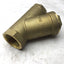 Used Melco PN20 1-1/4" Y Strainer, 20 Mesh, Bronze, 5" Long, One Direction, 1-1/4"NPT