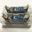 Used Lot of 2 Omron G7SA-3A1B Safety Relays, 6A, 3PST-NO & SPST-NC w/P7SA-10F Socket