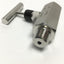 Used Noshok 504-MFS 316 Stainless Steel Needle Valve, 1/2" NPT Male x Female, 6000psi