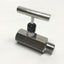 Used Noshok 504-MFS 316 Stainless Steel Needle Valve, 1/2" NPT Male x Female, 6000psi