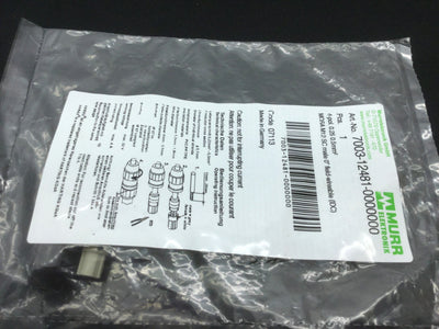 New Lot of 2 Murr 7003-12481-0000000 MOSA M12 SC Male Field-Wireable IDC 4-Pole