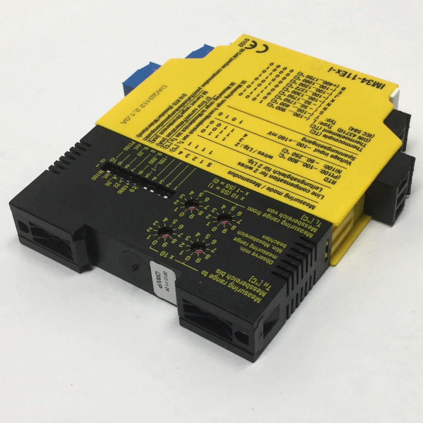 Used Turck IM34-11Ex-i Temperature Measuring Amplifier, Single-Channel, RTD, T/C, mV