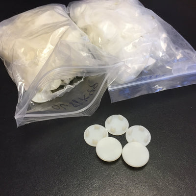 New – Open box Lot of 180 Nylon Metric Hole Plug 62PPM22BM40, 22mm Hole Diameter 0.8-4 mm Thick