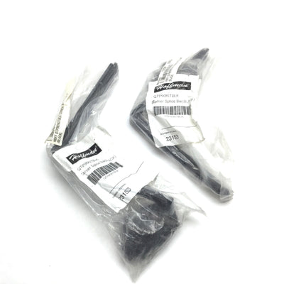 New Lot of 2 Hoffman QTP90KITBLK Corner Splice Bar Kit, Color: Black, 90 Degree