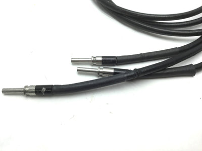 Used Dymax 38477 UV Curing Liquid Light Guide 3-Pole 1m 3x 3mm Bundle D-Style, Damage