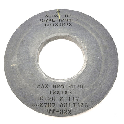 New Royal Master 12x1x5 120 Grit Grinding Wheel C120 M 11V 442707 A317526 WW-322