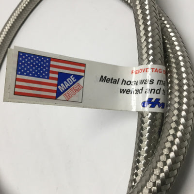 New – Open box Hose Master AF5750 Annuflex Stainless Steel Corrugated 1/2"NPT Braided Hose, 5ft