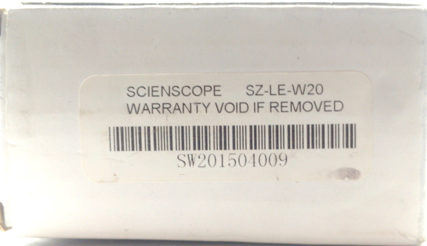New Lot of 2 SCIENSCOPE SZ-LE-W20 SSZ-II Microscope Eyepiece Ø30mm 20X Magnification