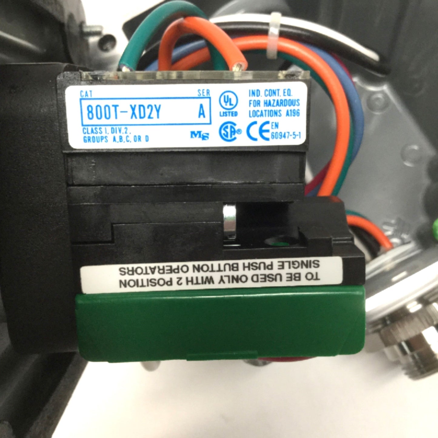 Used Allen Bradley 800R-1TAM Emergency E-Stop Push Button Station Enclosure 1NO-2NC