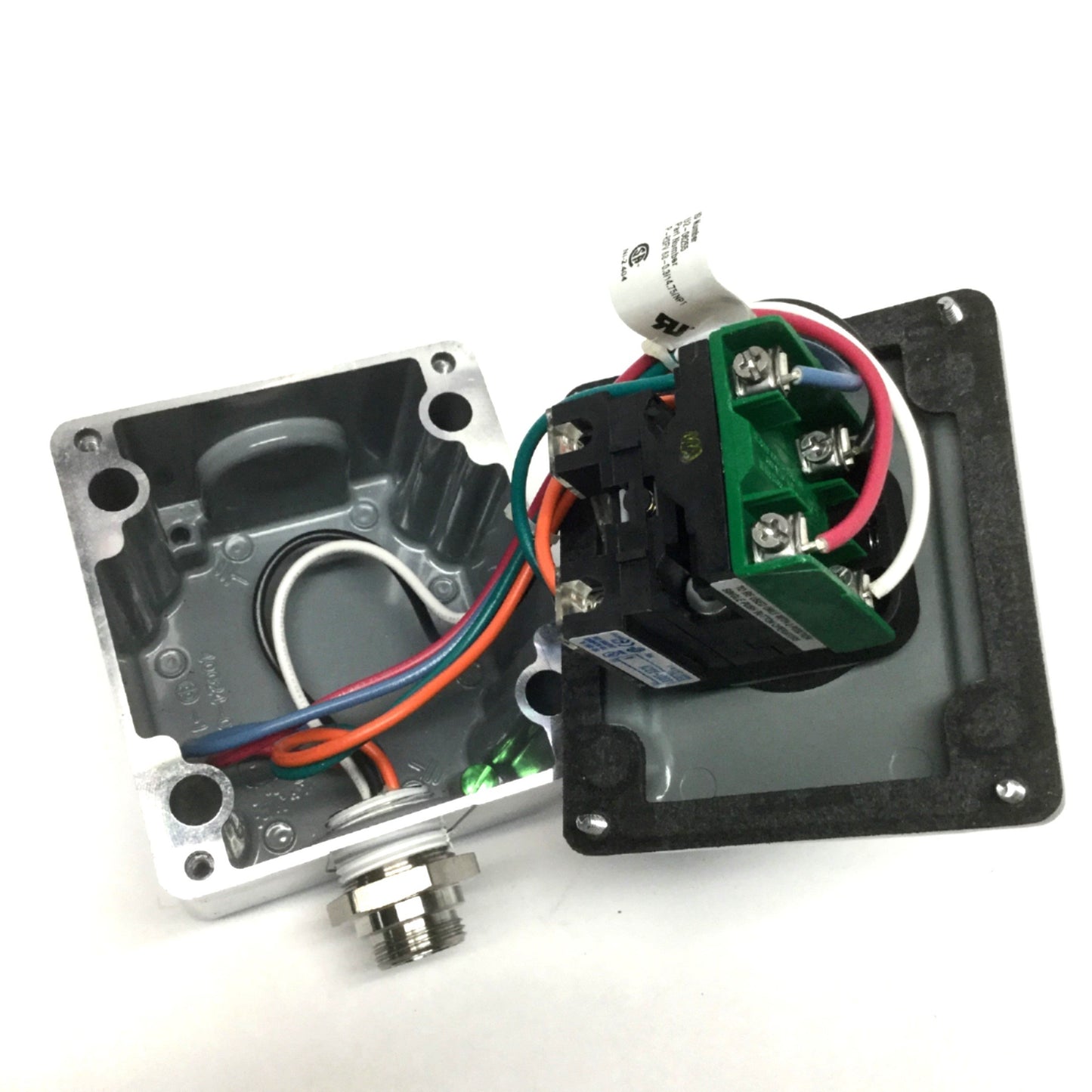 Used Allen Bradley 800R-1TAM Emergency E-Stop Push Button Station Enclosure 1NO-2NC