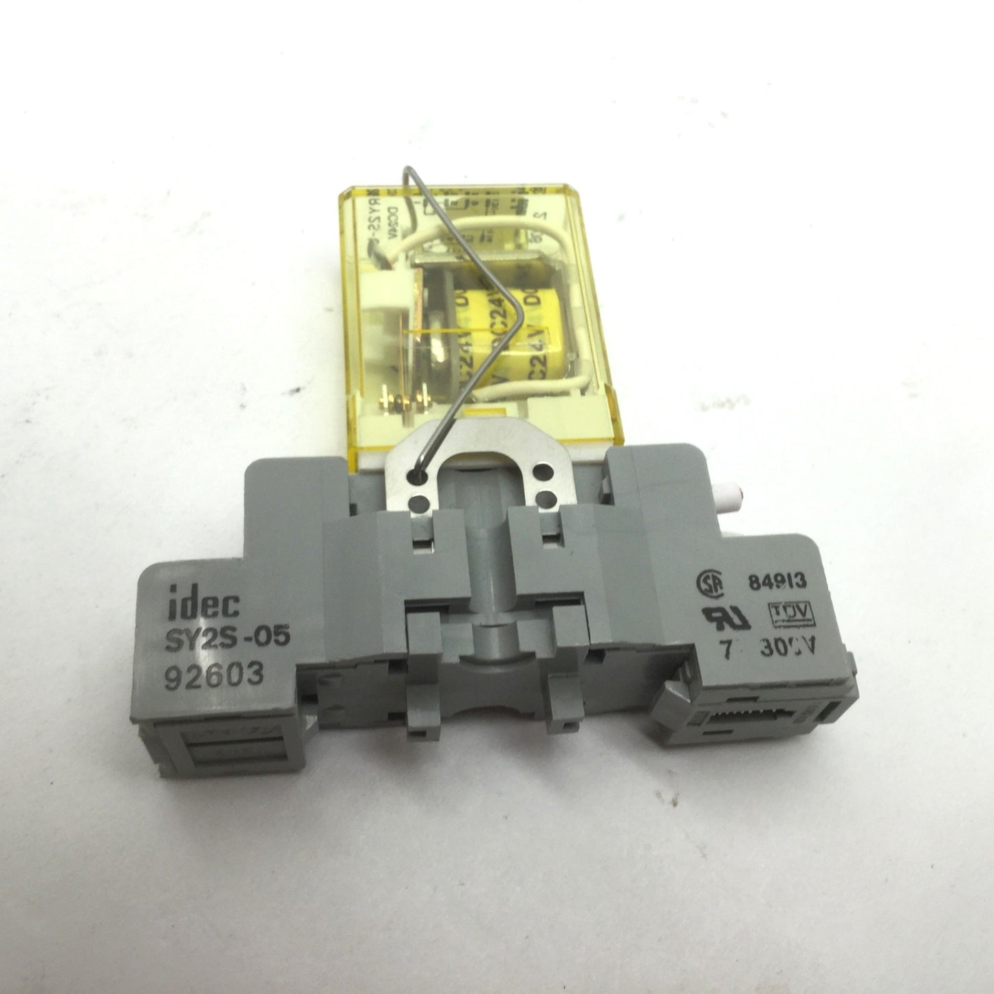 Used Lot of 2 Idec RY2-U Ice Cube Relays, 3A 24VDC Coil w/ SY2S-05 Socket Bases